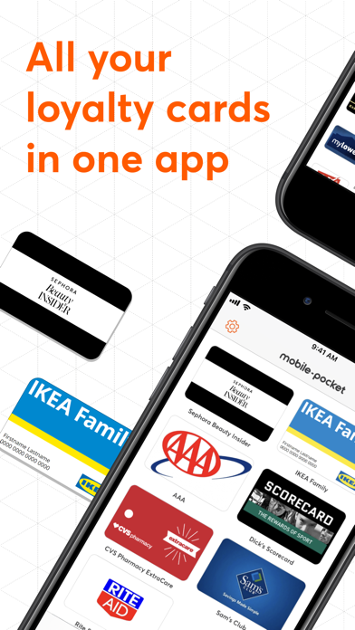 mobile-pocket loyalty cards Screenshot