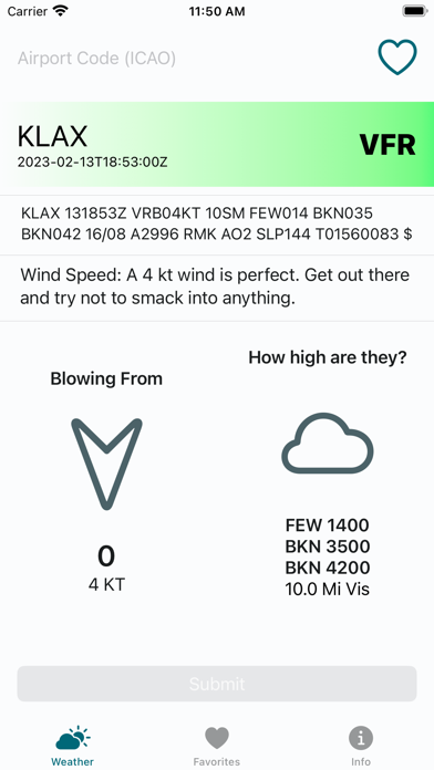 METAR AF Screenshot