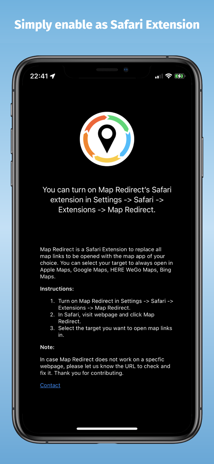 Map Redirect for Map Links