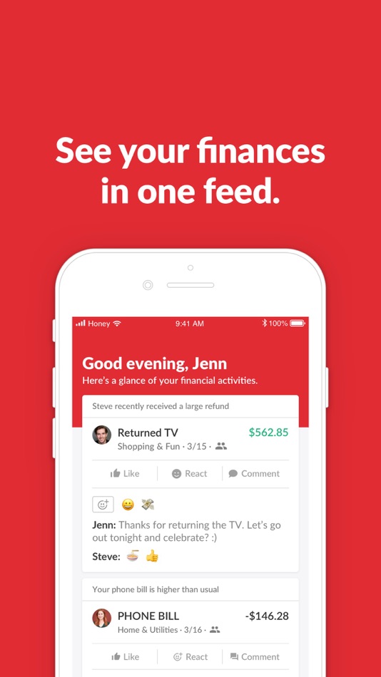 #5. Honeydue: Couples Finance (iOS) Podle: WalletIQ, Inc.