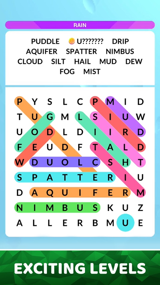 #3. Word Search World (iOS) By: Kwalee Ltd
