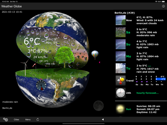 Screenshot #4 pour Weather Globe