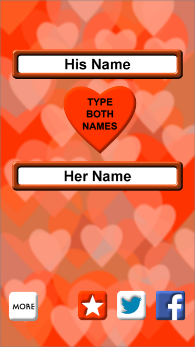 Love Test Names Screenshot