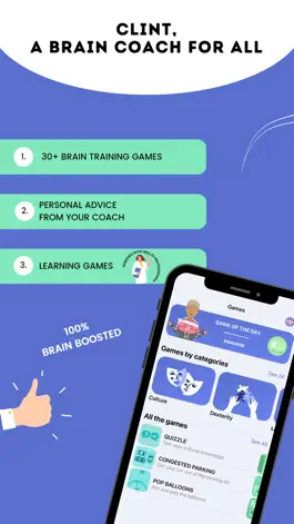 Game screenshot CLINT, your brain coach mod apk