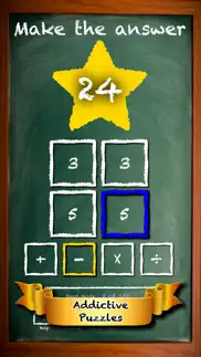 fun math - 24 game maths cards iphone screenshot 1