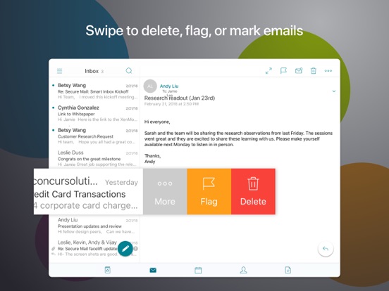 Citrix Secure Mail iPad app afbeelding 5