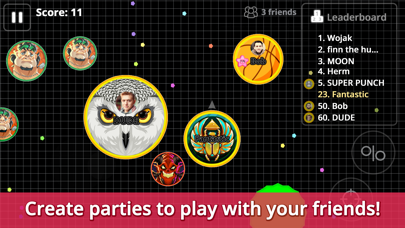 Screenshot from Agar.io