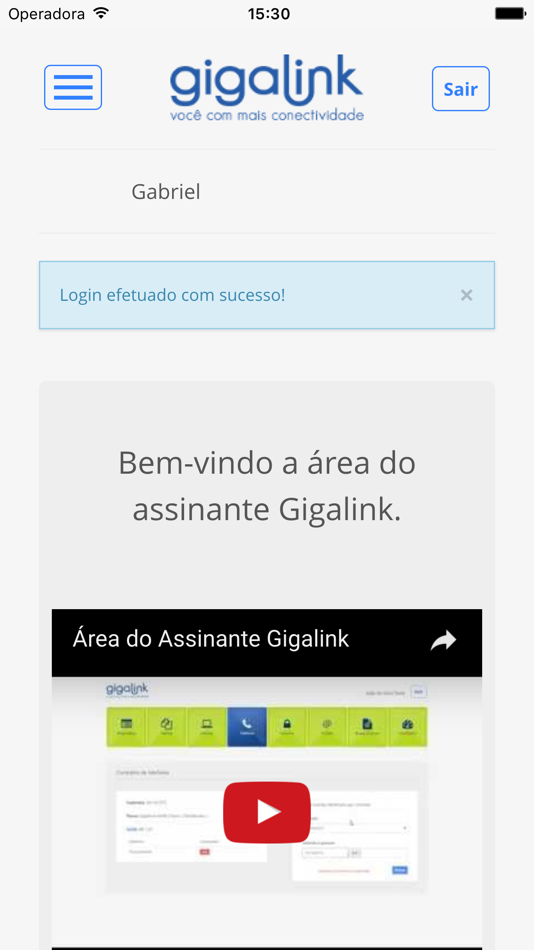 #3. Minha Gigalink (iOS) By: Gigalink