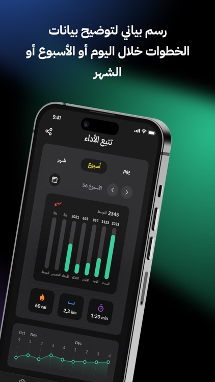 عداد الخطوات - مسافة وسعرات screenshot-4