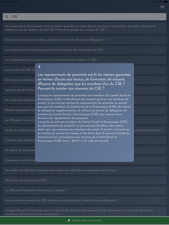 Screenshot #6 pour NosDroits by Technologia