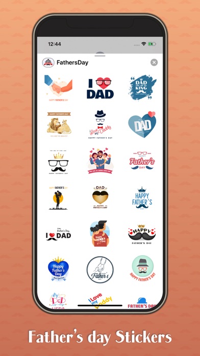 Screenshot #2 pour Happy Father's Day Stickers.