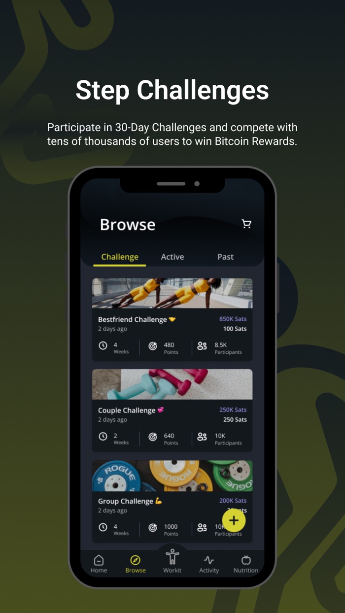 Workit Fitness and Earn Bitcoin