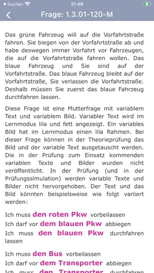 Screenshot von Fahrschule.de Lite auf dem iPhone 3