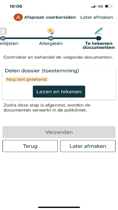 Mijn Dossier Amsterdam UMC Screenshot