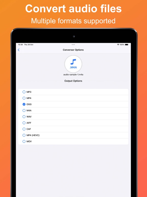 Screenshot #4 pour Audio Converter: extract audio