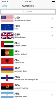 currency convert iphone screenshot 2