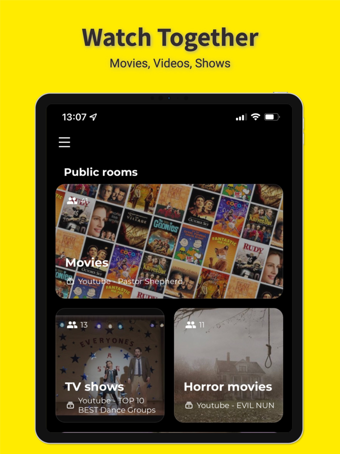 Watch movies together WEVER