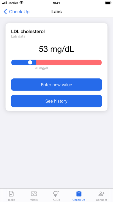 Corrie Health Screenshot