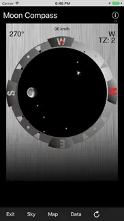 sun/moon compass iphone screenshot 1