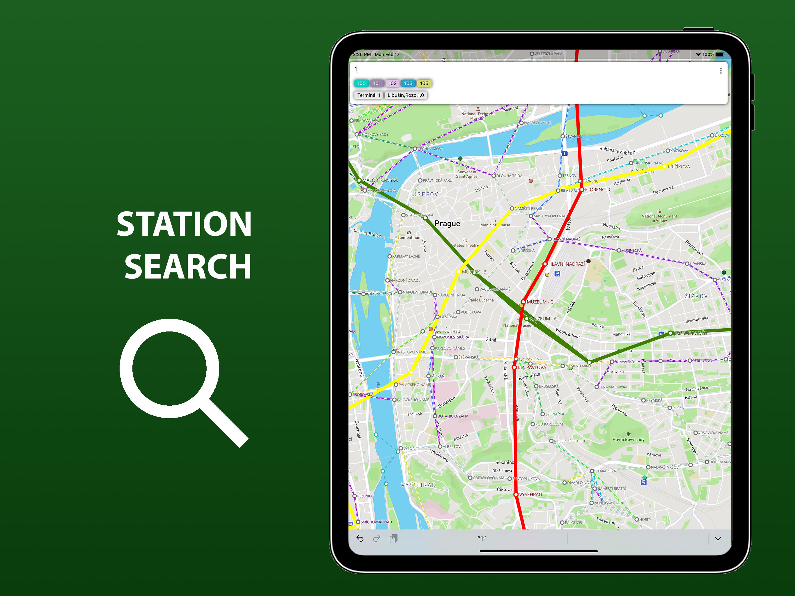 Public transport map Prague screenshot 11