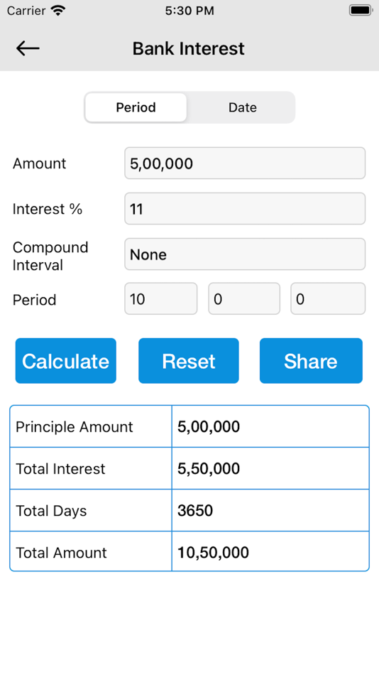 Interest Calculator + - 1.0.7 - (iOS)