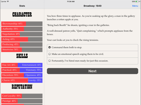 Broadway: 1849 iPad app afbeelding 2