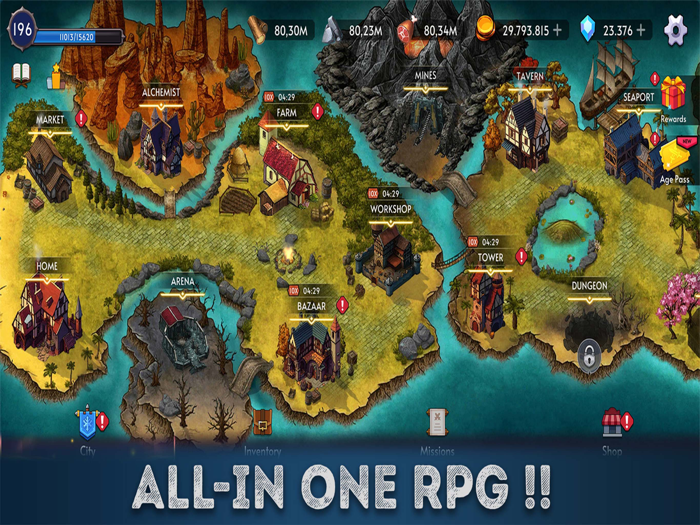 Mid Ages Micro Idle RPG Games