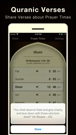 Prayer Times - Azan Alarm iPhone image 3