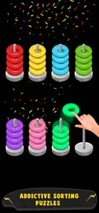 Hoop Stack Game - Color Sort screenshot #2 for iPhone