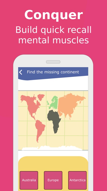 Continent Map World Learn Game screenshot-3