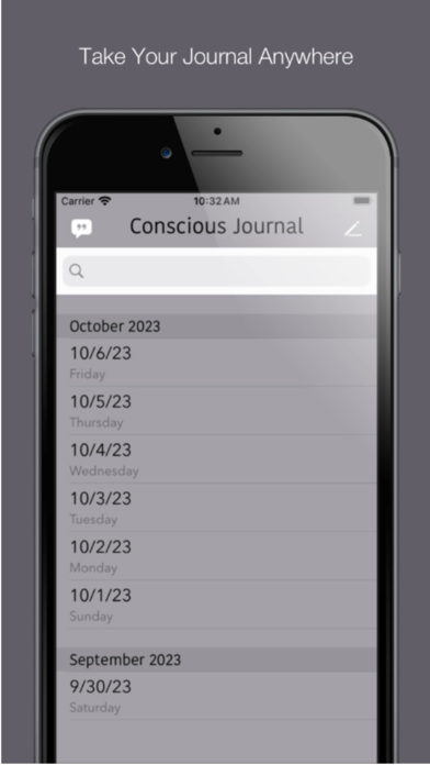 Conscious Journal Screenshot