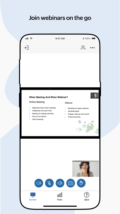 Zoho Meeting - Online Meetings Screenshot