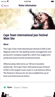 cape town jazz festival iphone screenshot 2