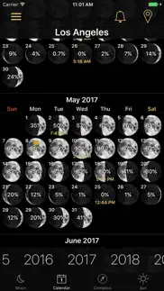 moon phases and lunar calendar iphone screenshot 2