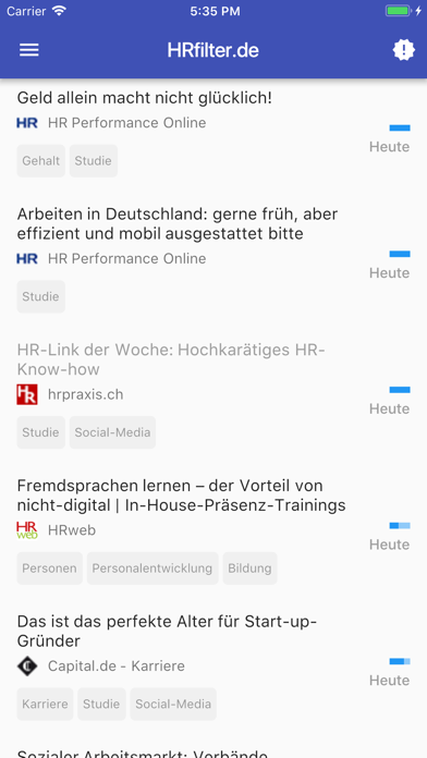 Screenshot #1 pour HRfilter News