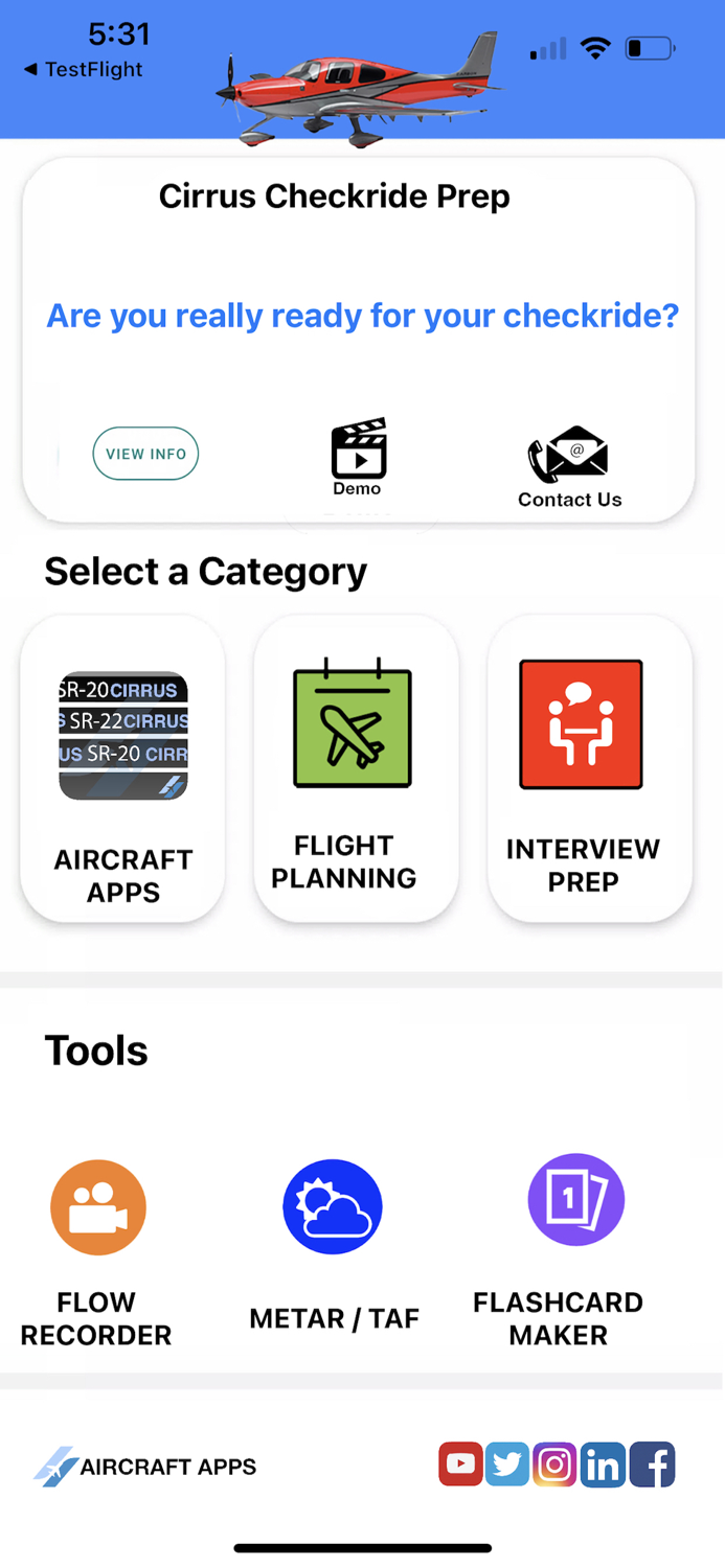 Cirrus SR20-22 Checkride Prep