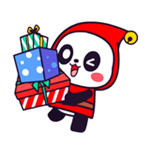 Merry Christmas Panda icon