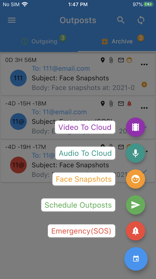 #1. Outposts - SOS & Recorder (iOS) Podle: 井泉 陈