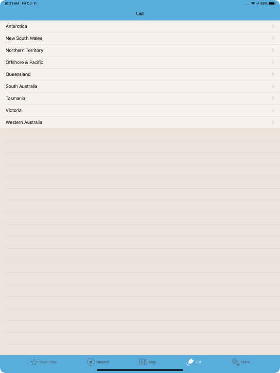 Tide Times WA Plus iPad screenshot
