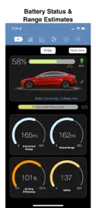 Stats -- For your Tesla screenshot #3 for iPhone