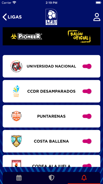Liga Futsal Costa Rica Screenshot
