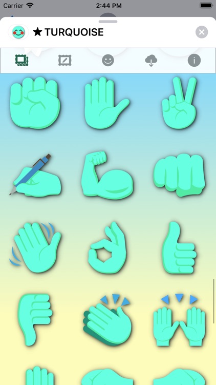 TURQUOISE Emoji • Stickers screenshot-9