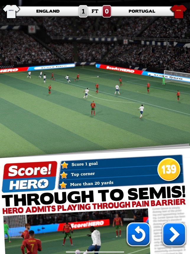 App Store Games on X: How does it feel to blast a game-winning goal inches  past the keeper's outstretched hands? Find out in Score! Hero 2 from  @firsttouchgames. Score:   /