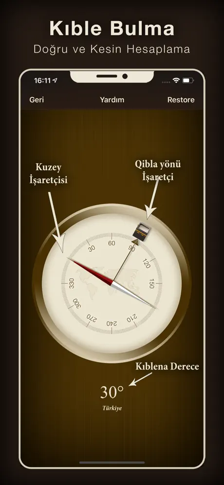 Kıble Yönü Bul (Qibla Finder)