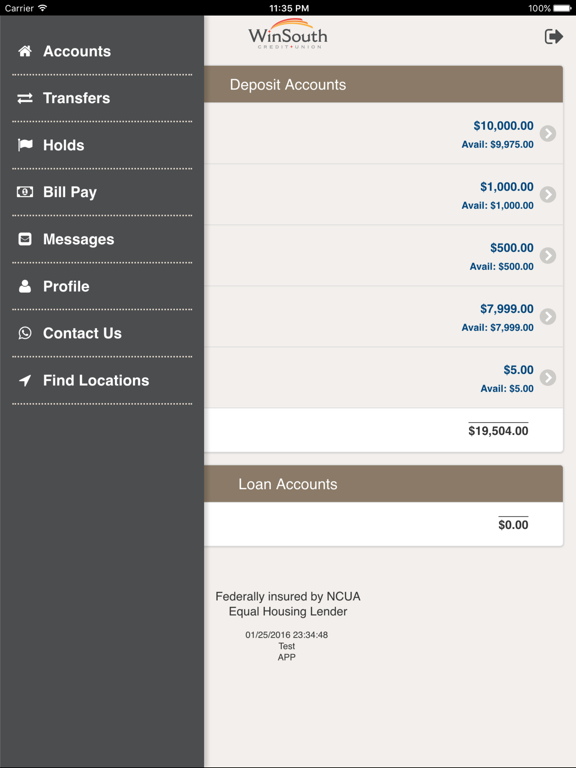 Screenshot #6 pour WinSouth Credit Union