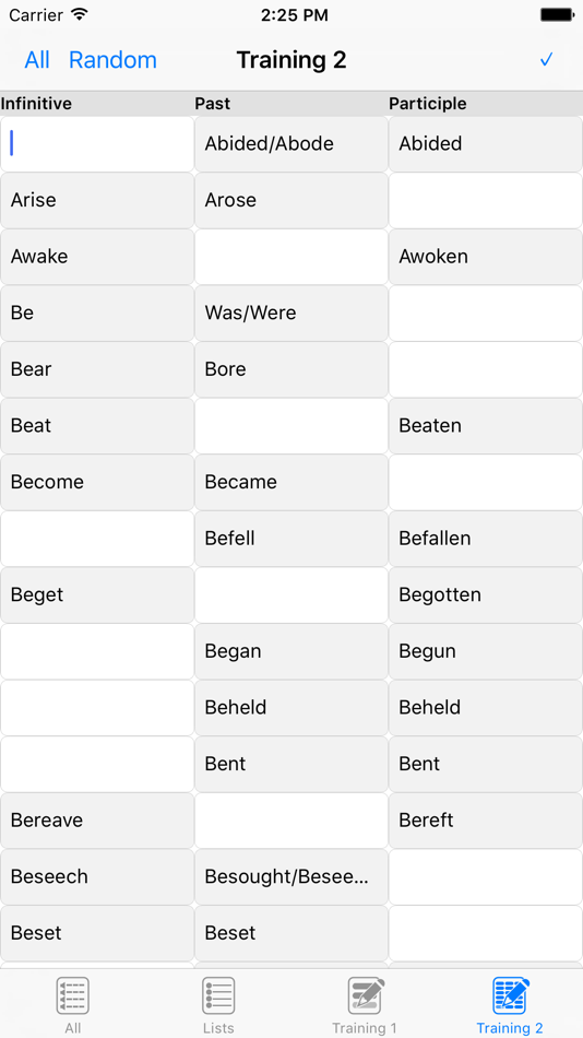 #4. English Irregular Verbs List (iOS) 由: Fabricio Cordova Lucero