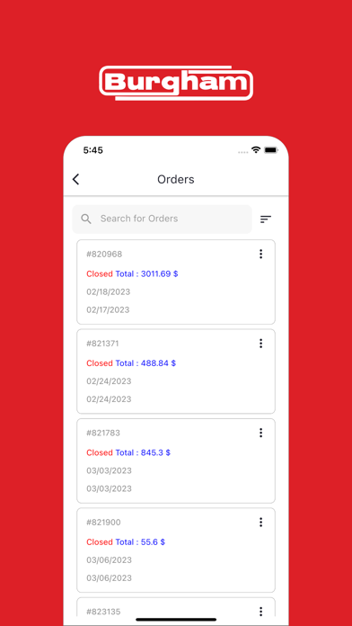 Burgham Sales Screenshot