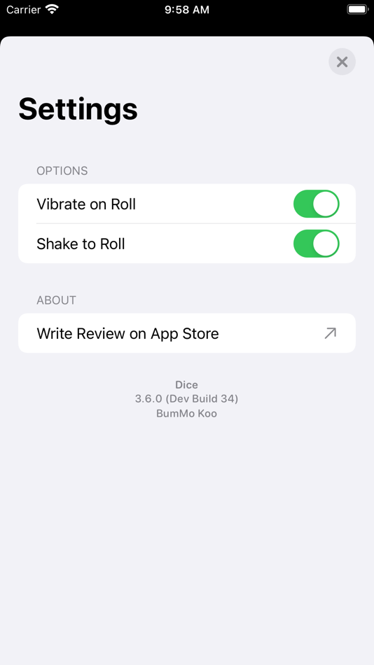 #3. Just a Simple Dice App (iOS) By: Bummo.Dev