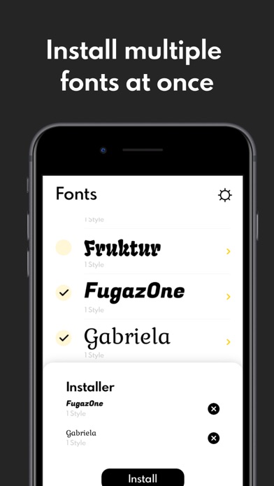 Fonts for iPhones & iPads App Screenshot