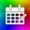 Since you cannot color code each event in the built-in Calendar app, why not instead create multiple calendars to categorize your events
